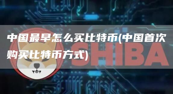 中国最早怎么买比特币 - 中国首次购买比特币方式